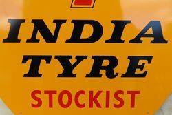 Round India Tyre Stockist Aluminum Advertising Sign  