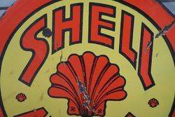 Round Shell Auto Oil Double Sided Enamel Advertising sign 
