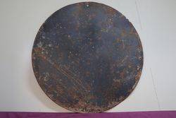 Round Wakefield Castrol Z Enamel Advertising Sign 