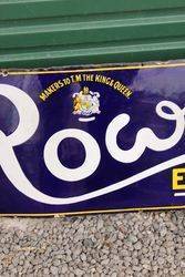 Rowntrees Chocolate Enamel Strip Sign