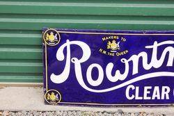 Rowntrees Clear Gums Enamel Advertising Sign