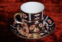 Royal Crown Derby C 192526 Coffee Cup and Saucer 