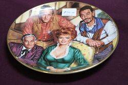 Royal Doulton A Gunsmoke Portrait By Dick Baswick Cabinet Plate 