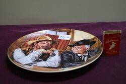 Royal Doulton Festus and Doc By Dick Baswick Cabinet Plate 