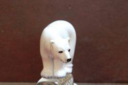 Royal Doulton Fox Polar Bear Porcelain Figure 