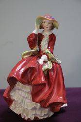 Royal Doulton Lady Figurine Top Of The Hill  