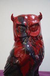 Royal Doulton Large Flambe Porcelain Owl Figure
