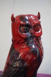 Royal Doulton Large Flambe Porcelain Owl Figure