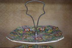 Royal Winton Anemone Hand Painted 2 Tier Cake Stand