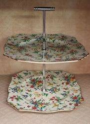 Royal Winton Queen Anne 2 Tier Cake Stand 