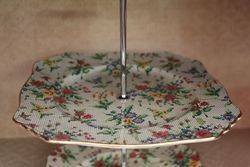 Royal Winton Queen Anne 2 Tier Cake Stand 