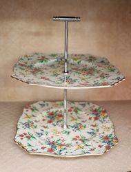 Royal Winton Queen Anne 2 Tier Cake Stand 