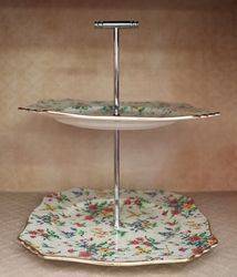 Royal Winton Queen Anne 2 Tier Cake Stand 