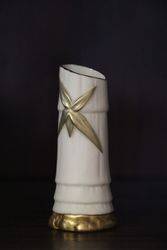 Royal Worcester C1901 Bamboo Tube Vase  