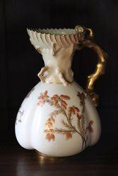 Royal Worcester Hand Decorated Jug C1891 