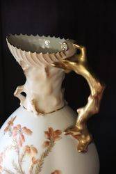 Royal Worcester Hand Decorated Jug C1891 