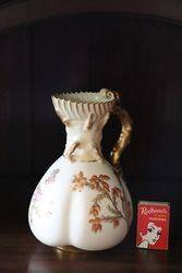 Royal Worcester Hand Decorated Jug C1891 