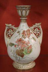 Royal Worcester Hand Decorated Vase C1889