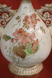 Royal Worcester Hand Decorated Vase C1889