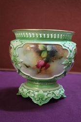 Royal Worcester Hand Painted Bowl BY Hadley C 1905 