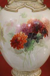 Royal Worcester Vase By Raby C1887