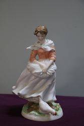 Royal Worcester  Figurine A Farmer Wife 