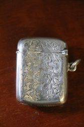 S Silver Vesta Case Birmingham 1924 