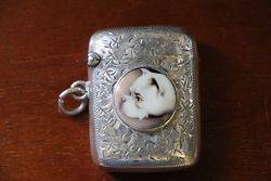 S Silver Vesta Case Birmingham 1924 