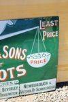 Scales and Sons Boots Enamel Advertising Sign