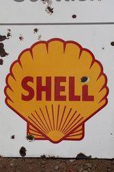 Scottish Oils and Shellmex +BP Enamel Advertising Sign 