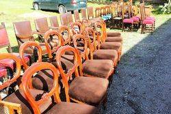 Set Of 14 Balloon Back Dining Chairs