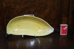 Set Of 4 Carlton Ware Banana Fruit Shaped Bowl 