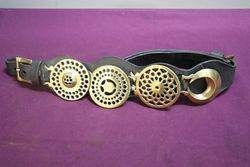 Set Of 4 Horse Brasses On Leather Strap 