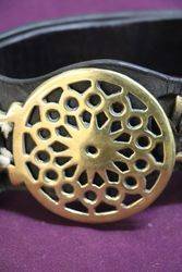 Set Of 4 Horse Brasses On Leather Strap 