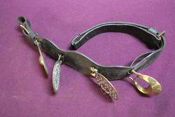 Set Of 4 Horse Brasses On Leather Strap 