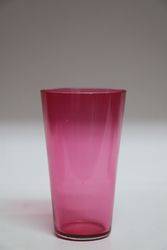 Set Of 4 Victorian Ruby Glass Tumblers  