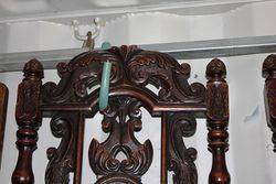 Set Of 6 19th Century Baronial Carved chairs 
