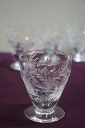 Set Of 6 Glass 