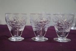 Set Of 6 Glass 