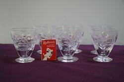 Set Of 6 Glass 