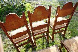 Set Of 6 Quality French Oak dining Chairs C1900