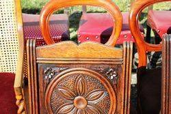 Set Of 6 Well Carved Oak Chairs