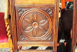 Set Of 6 Well Carved Oak Chairs