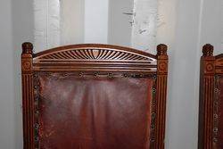 Set Of 7 Leather Back chairs