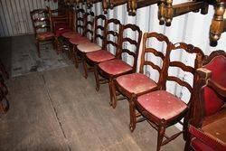 Set Of 8 Ladderback chairs
