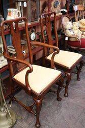 Set Of 8 Oak Dining Chairs
