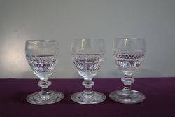 Set Of  3 Glass 