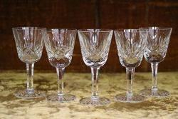 Set of 5 Waterford Crystal Liqueur Glasses 