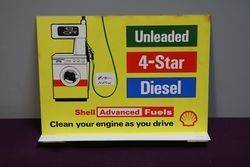 Shell Advanced Fuels Double Sided Petrol Station Wall Mount Sign