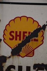 Shell And BP Enamel Advertising Sign 